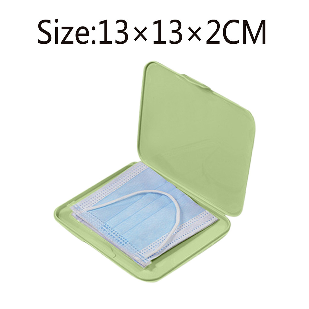Pink Mask Cover Green Box Mask - Face Mask Storage Box review and price