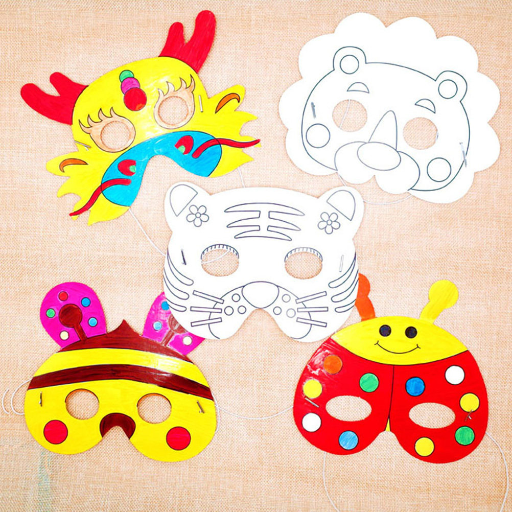 10Pcs Paper Mask Craft Kit Kid - Kids Face Mask review and price