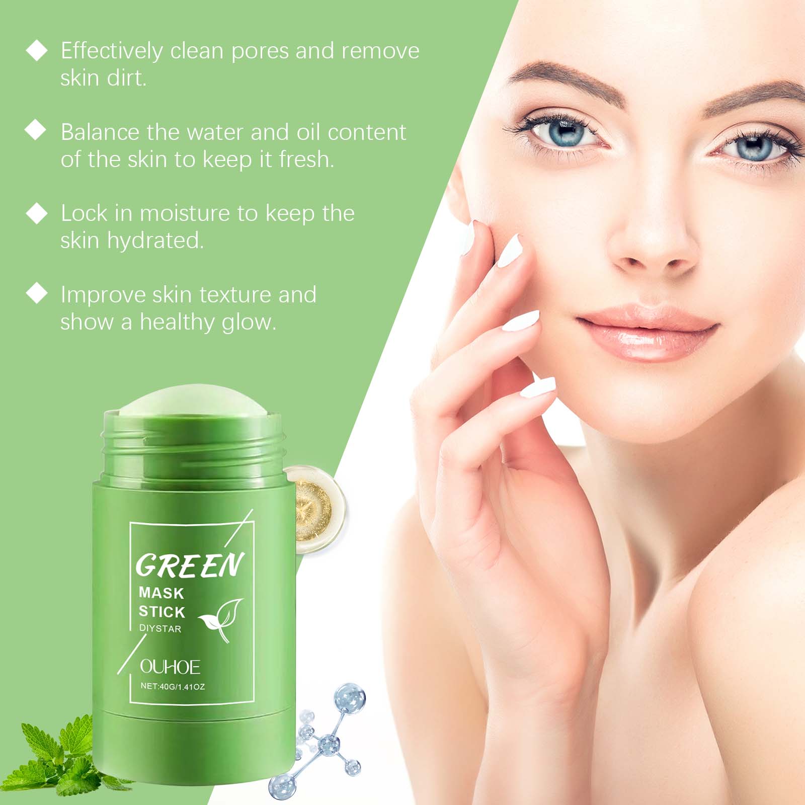 1~5PCS Green Tea Clay Stick Fo - Dust Mask Construction review and price