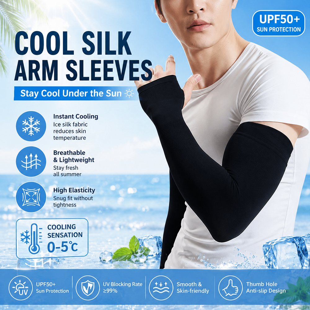 Summer Cooling Ice Silk Arm Sl - Sports Mask Breathable review and price