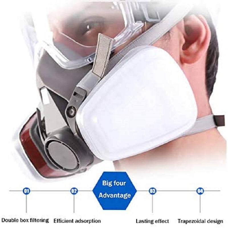 6200 Chemical Half Face Dustpr - Dust Mask Construction review and price