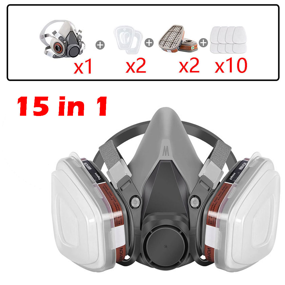 15in1 6200 Half Face Dust Gas  - Respirator Half Face review and price