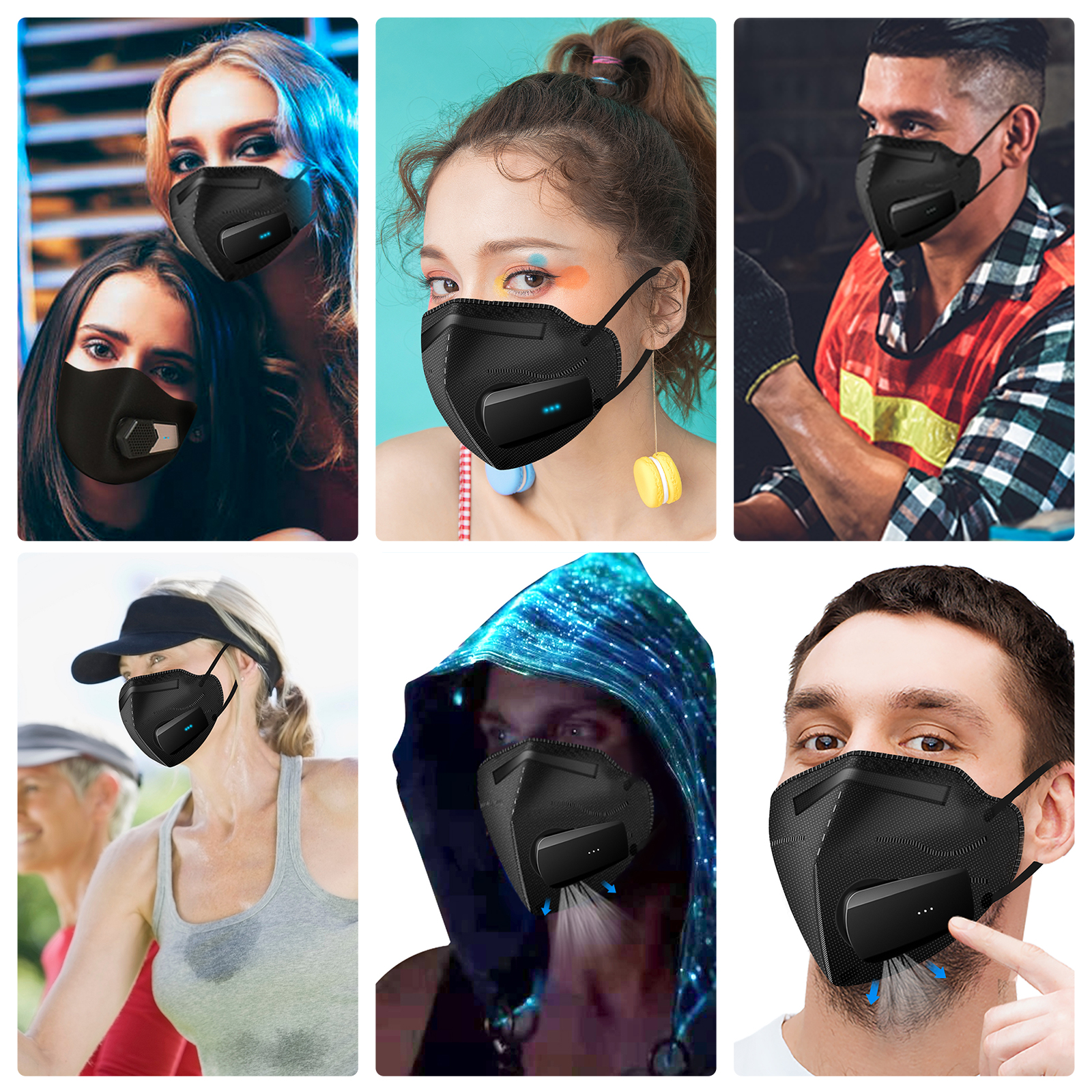 Breathe Easy Rechargeable Elec - Kn95 Respirator Mask review and price