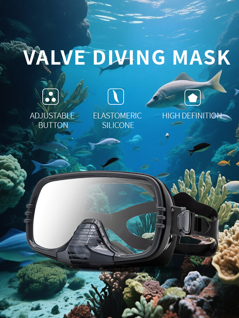 New Large Frame Diving Mask wi - Silicone Mask Bracket review and price