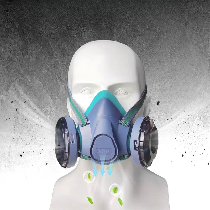 Dual Filter Silicone Half Face - Kn95 Respirator Mask review and price