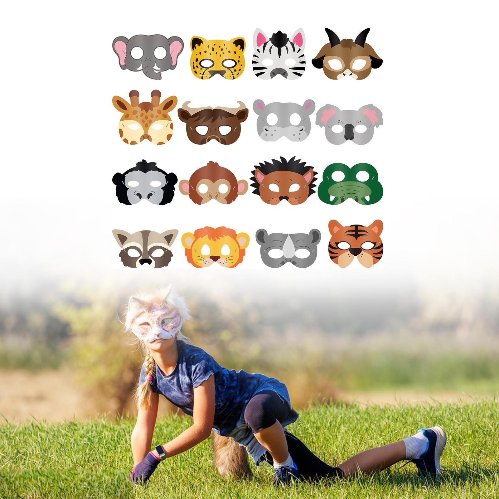 16 Pieces Animal Face Mask Cut - Kids Face Mask review and price